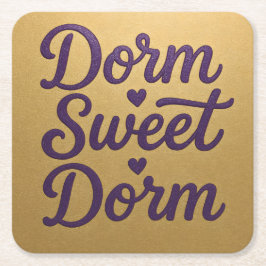 Dorm Sweet Dorm Script Onderzetter Set