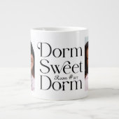 Dorm Sweet Dorm Two Photo Black and White Grote Koffiekop (Voorkant)