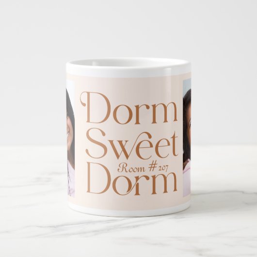 Dorm Sweet Dorm Two Photo Terracotta Grote Koffiekop (Voorkant)