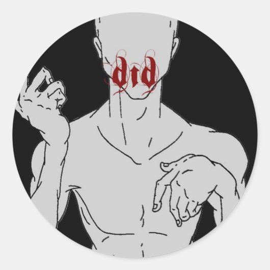 Dormir in dementie Ronde Sticker (Voorkant)