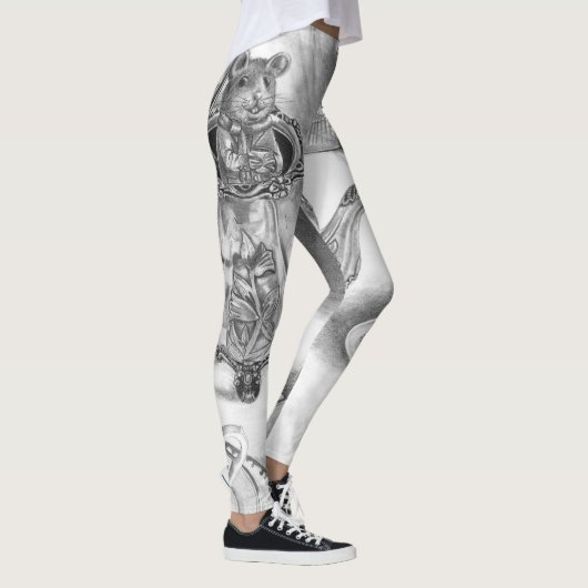 Dormouse All Over Leggings Alice in Wonderland (Rechts)