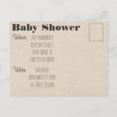 Dormouse Baby shower Welcoming Party Invitation Uitnodiging Briefkaart (Achterkant)