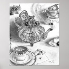 Dormouse Poster Alice in het Wonderland Poster