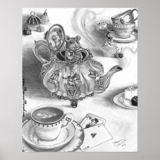 Dormouse Poster Alice in het Wonderland Poster (Voorkant)