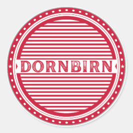 Dornbirn City Pride Emblem – Austria Identity Ronde Sticker