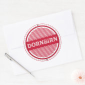 Dornbirn City Pride Emblem – Austrian Identity Ronde Sticker (Envelop)