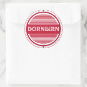 Dornbirn City Pride Emblem – Austrian Identity Ronde Sticker (Tas)