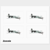 Dornier 335 vliegtuig rechthoekige sticker (Vel)