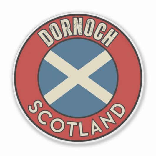 Dornoch, Schotland Sticker (Voorkant)