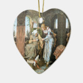 Dornröschen - Sleeping Beauty - Grimm Märchen Keramisch Ornament (Links)