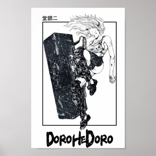 Dorohedoro Nikaido Design Poster (Voorkant)