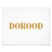 Dorood Poster (Voorkant)