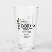 Doro's Restaurant, Chicago Glas (Achterkant)