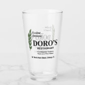 Doro's Restaurant, Rush Street, Chicago, IL Glas (Achterkant)