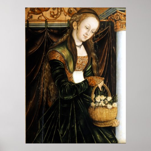 Dorothea - Cranach de Oudere - c1530 Poster (Voorkant)