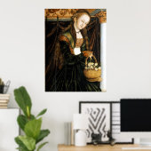Dorothea - Cranach de Oudere - c1530 Poster (Thuiskantoor)