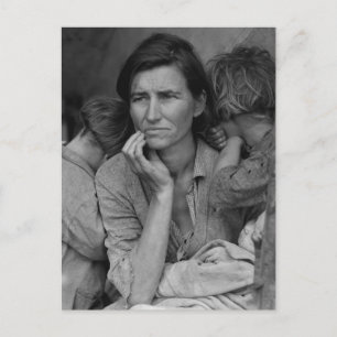 Dorothea Lange's Migrant Moeder Florence Thompson Briefkaart