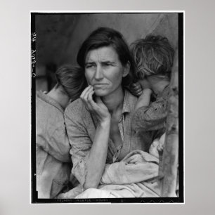 Dorothea Lange's Migrant Moeder Florence Thompson Poster