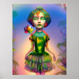Dorothy als Lollipop Kind AI genereerde fantasieku Poster
