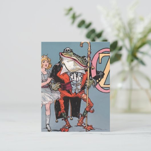 "Dorothy and Frogman" door John R Neill Briefkaart (Staand voorkant)