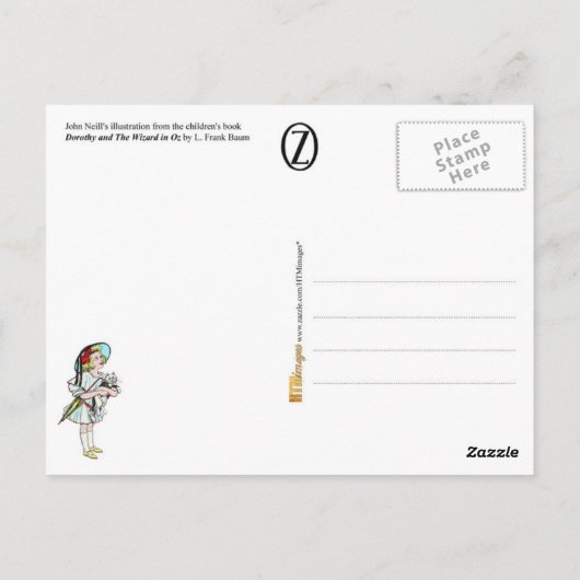 Dorothy and The Wizard in Oz Briefkaart (Achterkant)