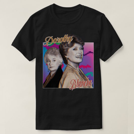 Dorothy Blanche Grafisch Ontwerp 80s Stijl T-shirt (Design voorkant)
