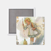 Dorothy Does Housework Vintage Oz Magneet (Voorkant / Achterkant)