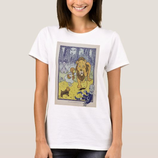 Dorothy en de laffe Lion van de Tovenaar van Oz T-shirt (Voorkant)