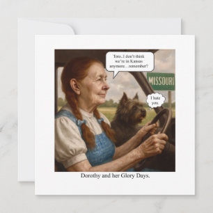 Dorothy en haar gloriedagen bedankkaart