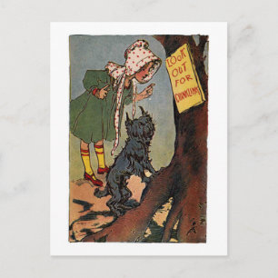 Dorothy en Toto kijken uit naar Briefkaart