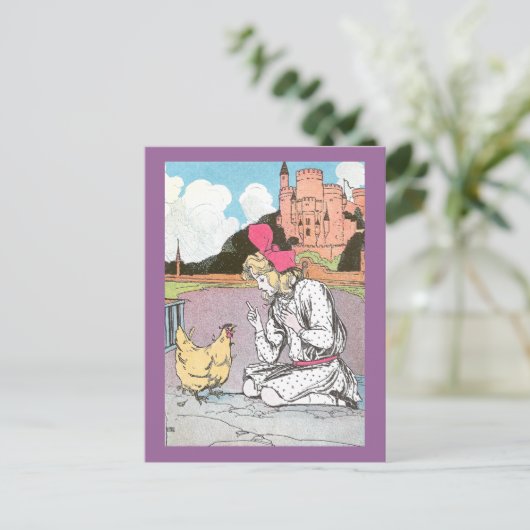 Dorothy Frees the Yellow Hen Briefkaart (Staand voorkant)