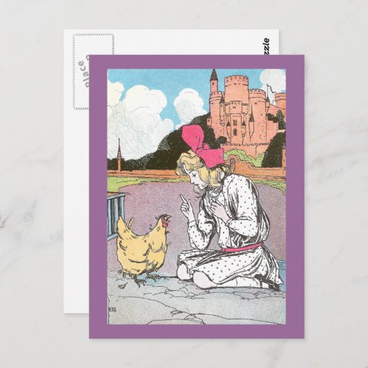 Dorothy Frees the Yellow Hen Briefkaart (Voorkant / Achterkant)