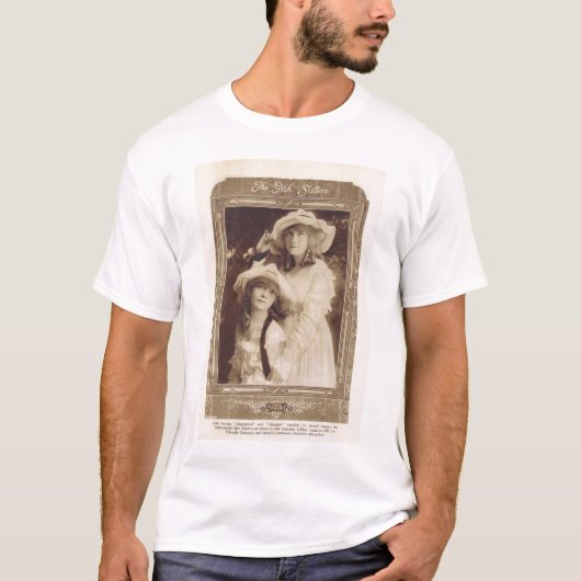 Dorothy Gish Lillian Gish 1917 T-shirt (Voorkant)