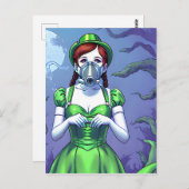 Dorothy in een Briefkaart met een gasmasker (Voorkant / Achterkant)