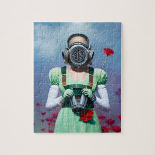 Dorothy in een gasmasker legpuzzel