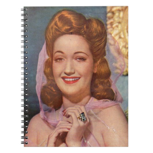 Dorothy Lamour 1940s ster van de 'Road' afbeelding Notitieboek (Voorkant)