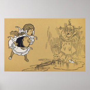 Dorothy melting Wyed Witch Wizard of Oz Poster