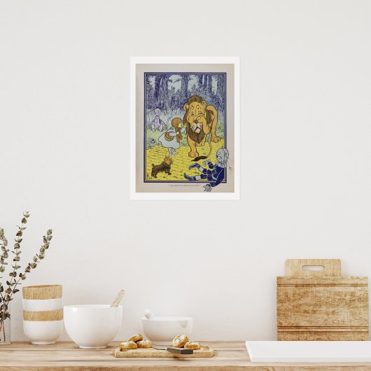 Dorothy ontmoet het Poster van de Koerdische Lion (Keuken)