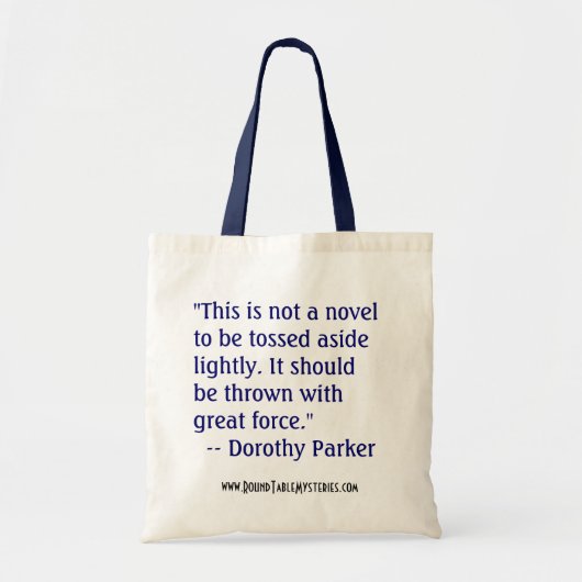 Dorothy Parker Book Bag Tote Bag (Voorkant)