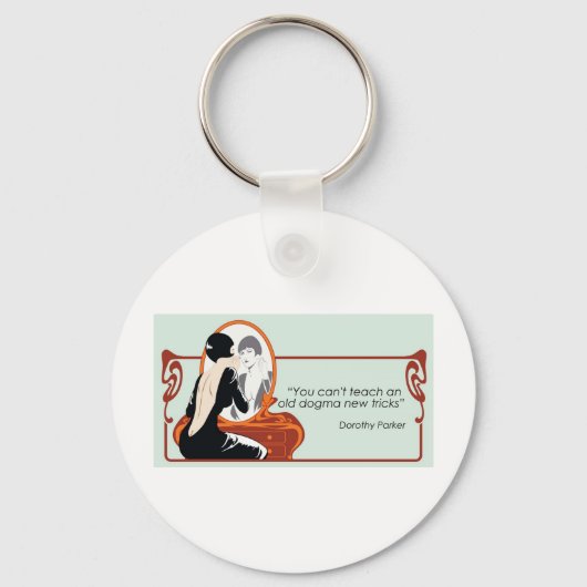 Dorothy Parker Quote Sleutelhanger (Voorkant)