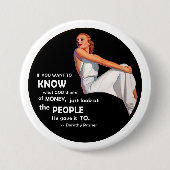 Dorothy Parker: Wit & Wisdom Ronde Button 7,6 Cm (Voorkant)