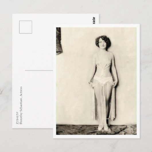 Dorothy Sebastian, Amerikaanse Actress Briefkaart (Voorkant / Achterkant)
