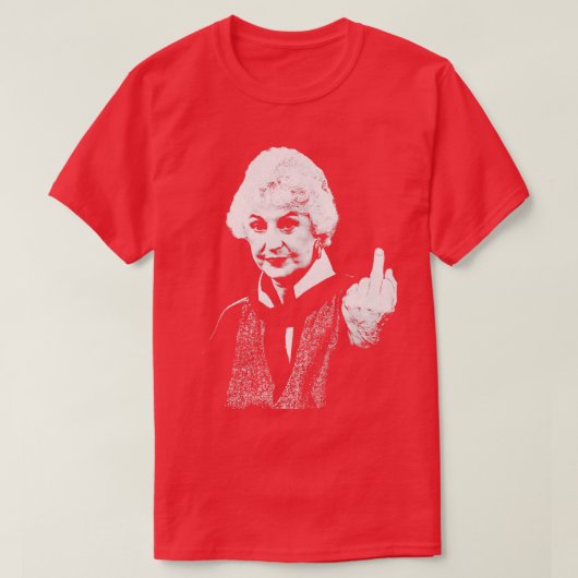 Dorothy Zbornak Middelvinger T-shirt (Design voorkant)