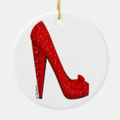 Dorothy's Framed Ruby Red Heel Ornament (Achterkant)
