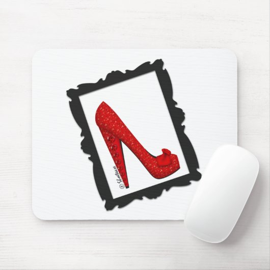 Dorothy's Framed Ruby Red Heels Muismat (Met muis)