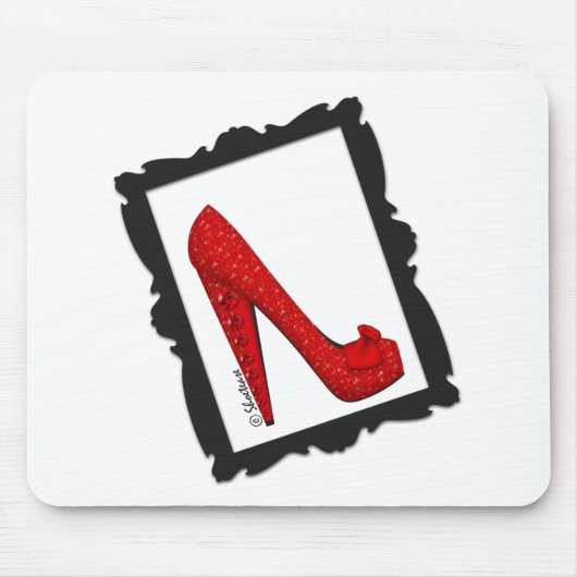 Dorothy's Framed Ruby Red Heels Muismat (Voorkant)