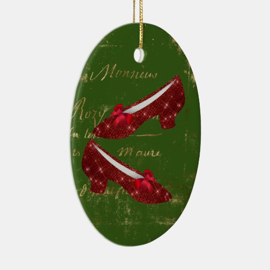 Dorothy's Ruby Slippers Keramisch Ornament (Rechts)