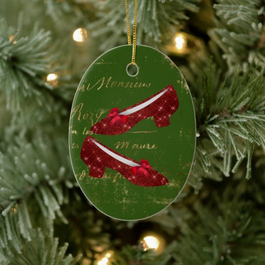 Dorothy's Ruby Slippers Keramisch Ornament (Boom)
