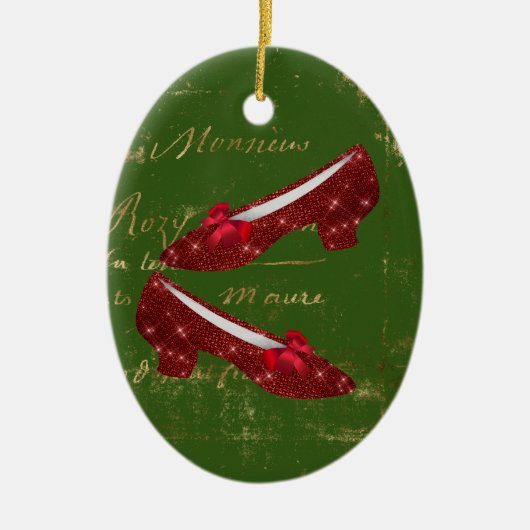 Dorothy's Ruby Slippers Keramisch Ornament (Voorkant)