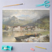 Dorp aan het Comomeer Decoupage Paper Tissuepapier (Craft)